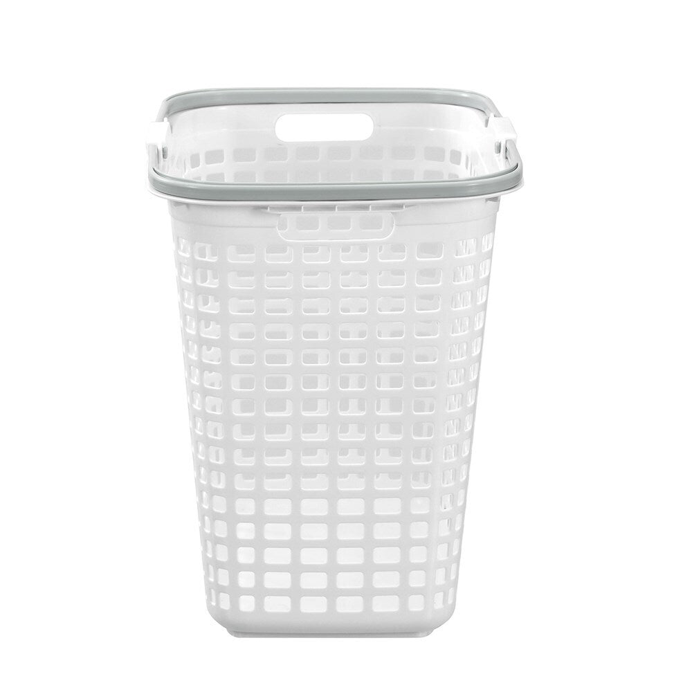 6PK Boxsweden 30L Laundry Carry Basket w/ Handle 44.5x40cm - White