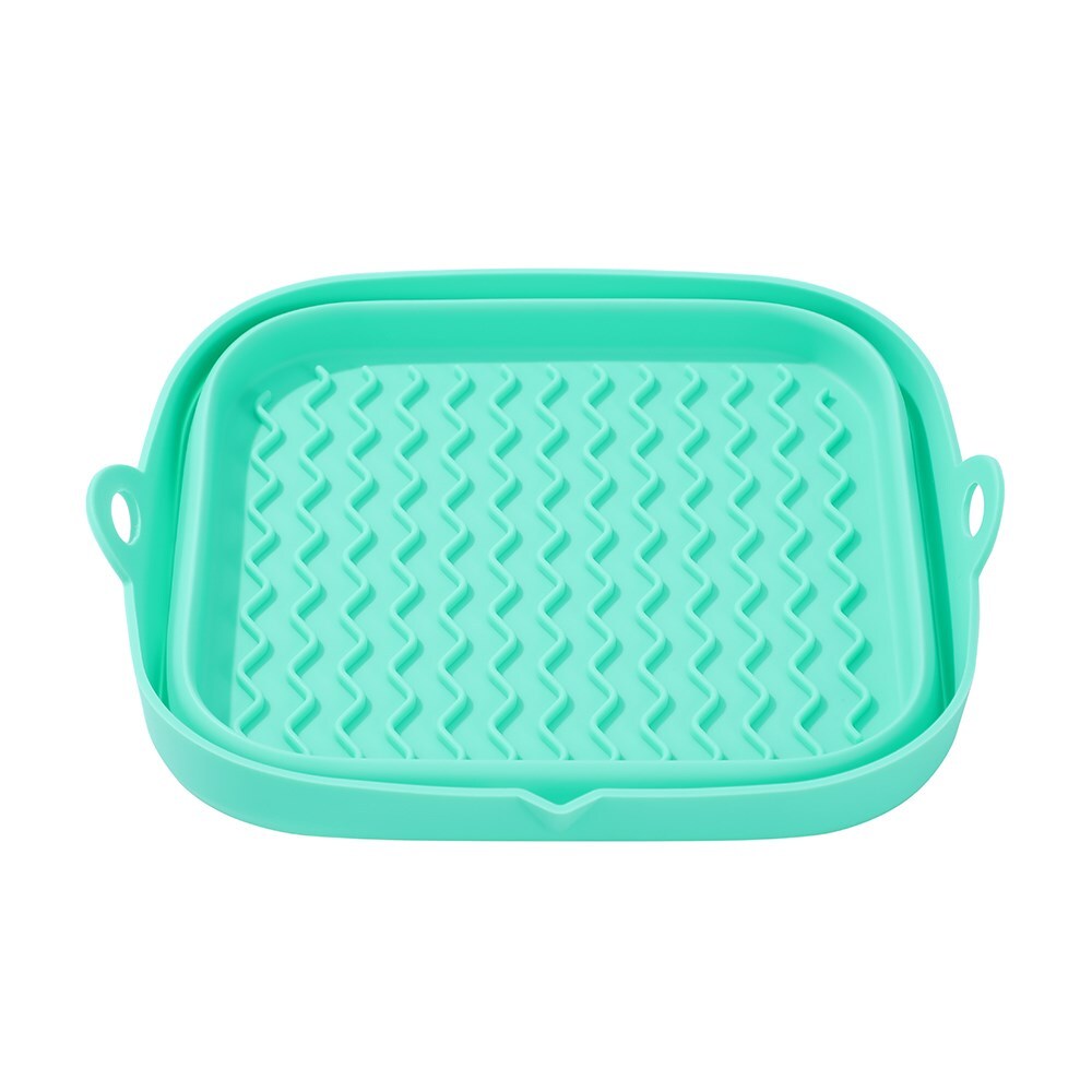 8PK Lemon & Lime Silicone Collapsible Air Fryer Tray Square 21cm - Assorted