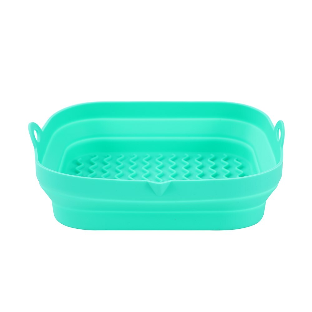 8PK Lemon & Lime Silicone Collapsible Air Fryer Tray Square 21cm - Assorted