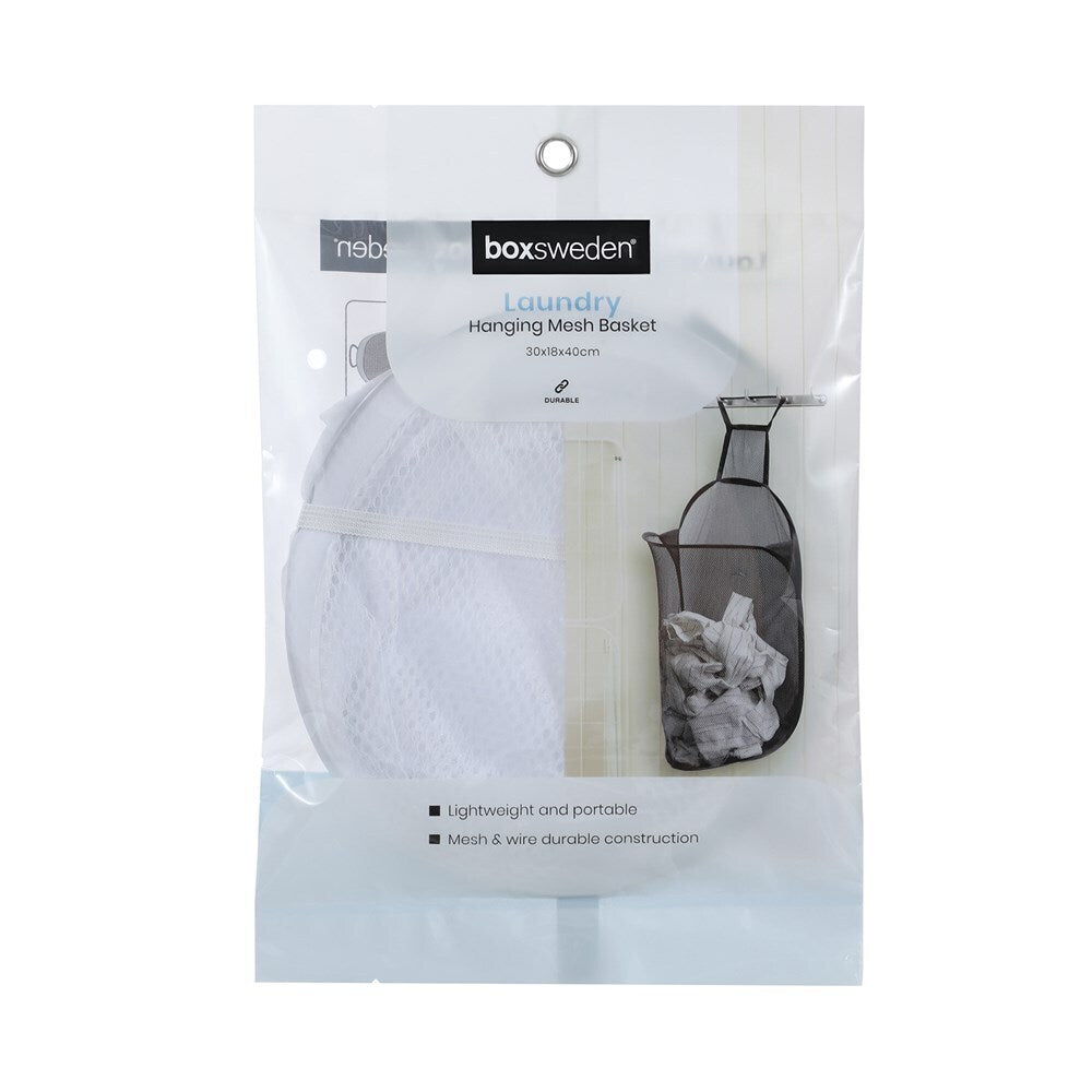 16PK Boxsweden Mesh Laundry Pop-Up Hamper 30x40cm - Assorted