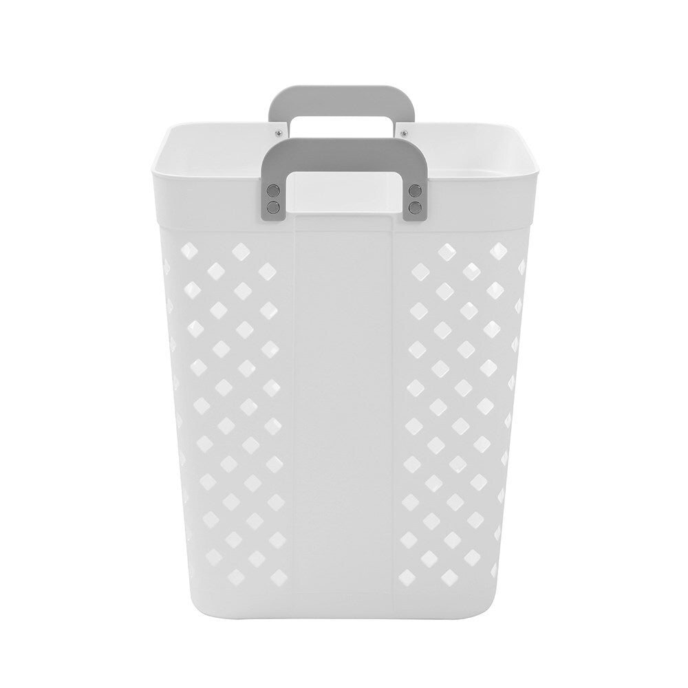 4PK Boxsweden Diamond Laundry Hamper Basket 40x50.5cm - White