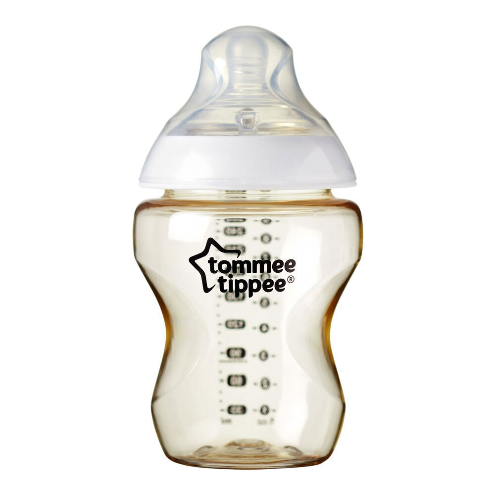 2PK Tommee Tippee Closer To Nature Super Soft Silicone Teat Bottle 260ml 3M+