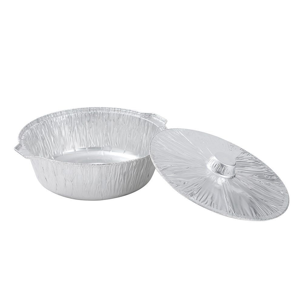 24pc Lemon & Lime Thick and Strong Foil BBQ Pot with Lid 5.5L 34cm