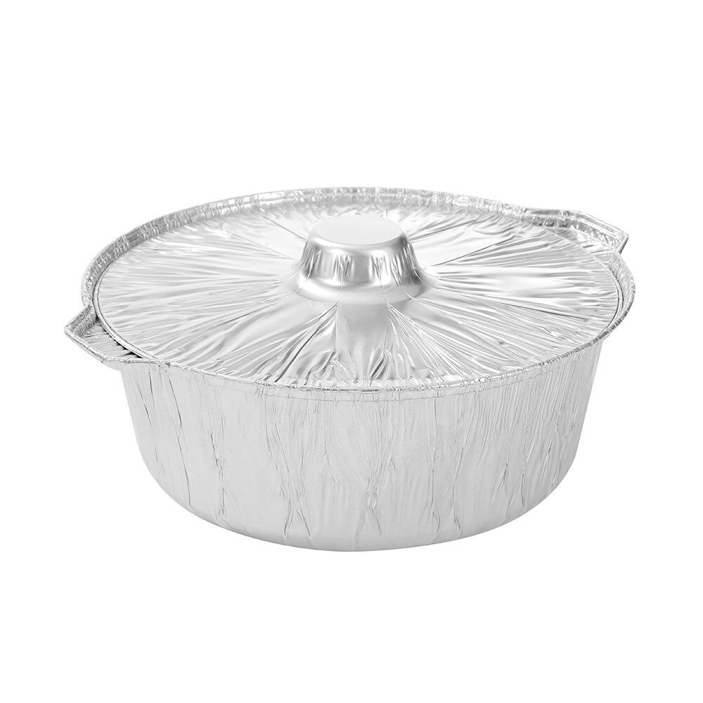 12PK Lemon & Lime Super Thick and Strong Foil BBQ Pot Large 8L 39cm