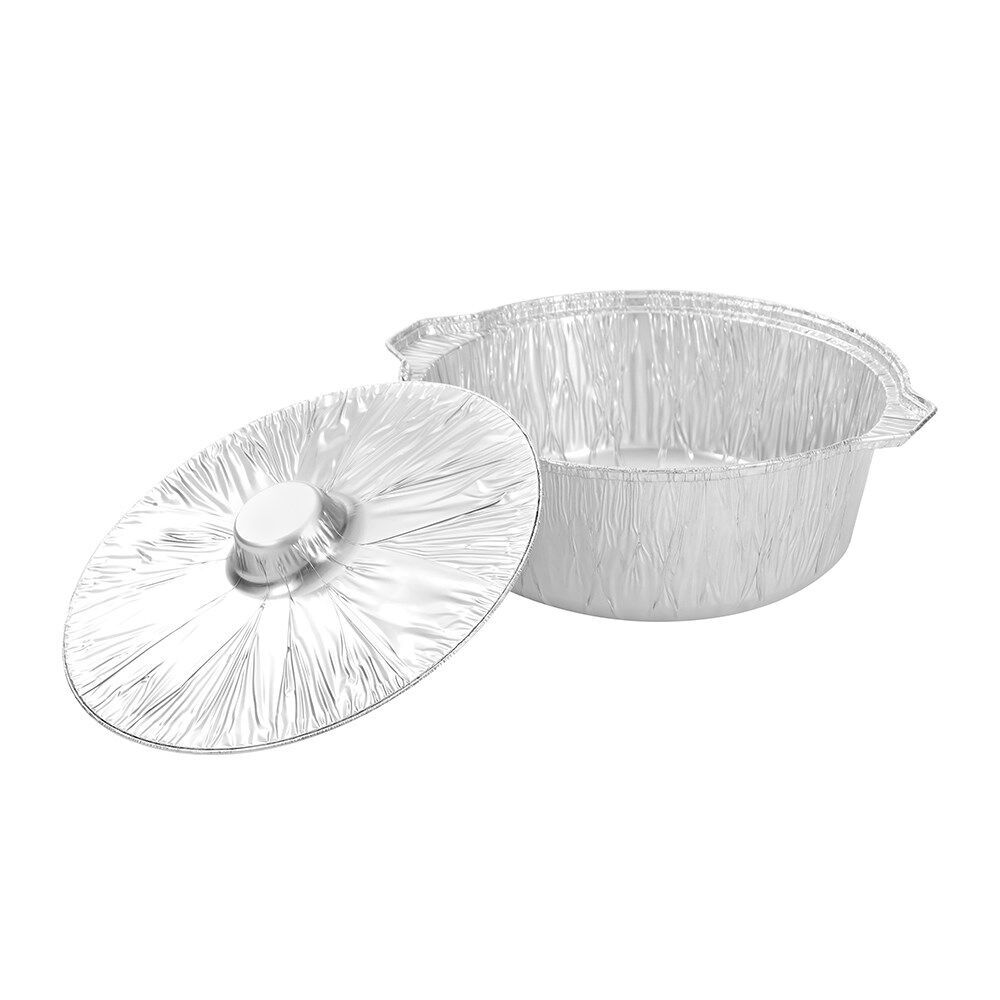 12PK Lemon & Lime Super Thick and Strong Foil BBQ Pot Large 8L 39cm
