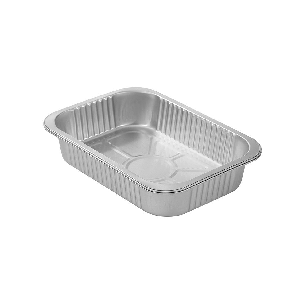 48pc Lemon & Lime Premium Smooth Wall Foil Tray 28x20cm - Silver
