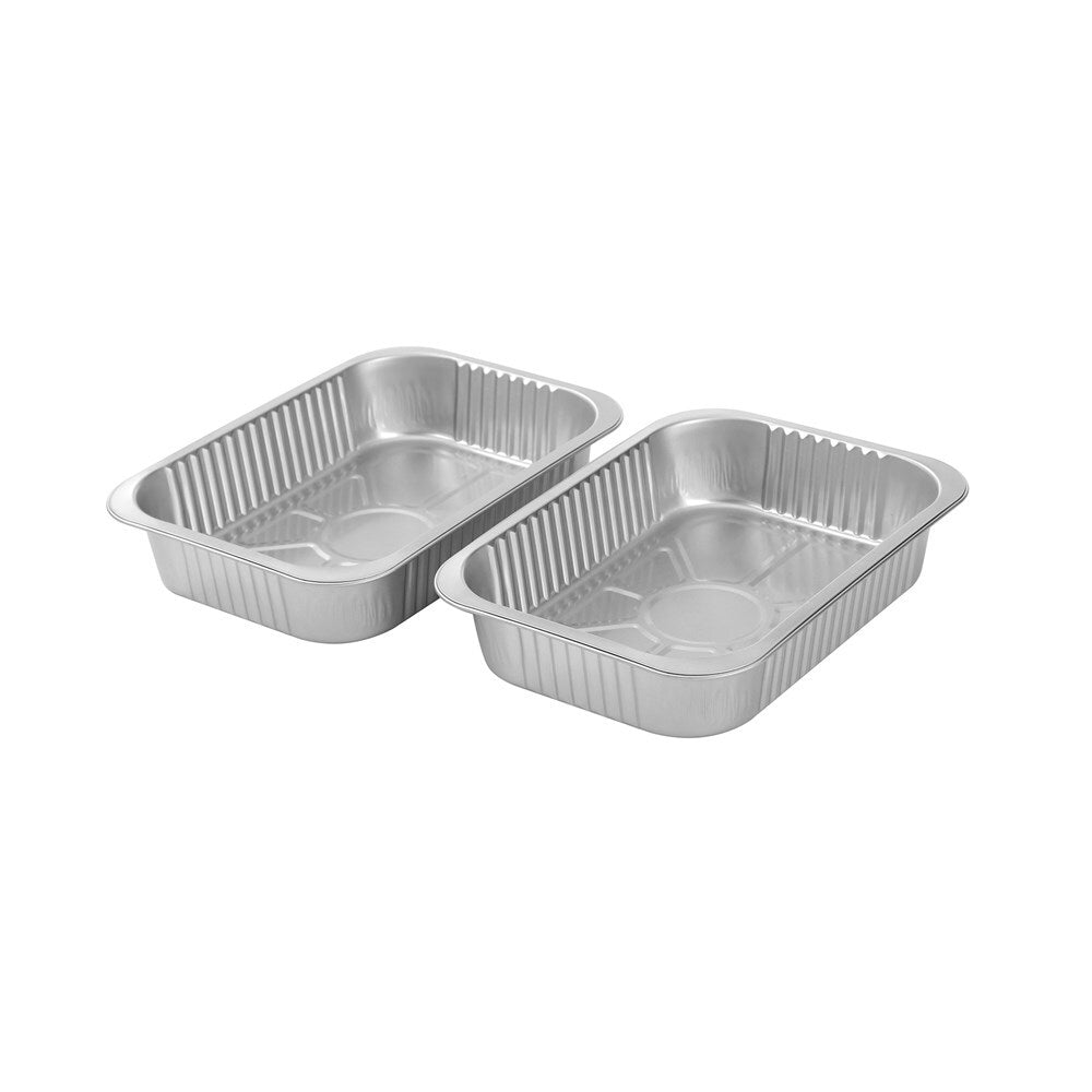48pc Lemon & Lime Premium Smooth Wall Foil Tray 28x20cm - Silver