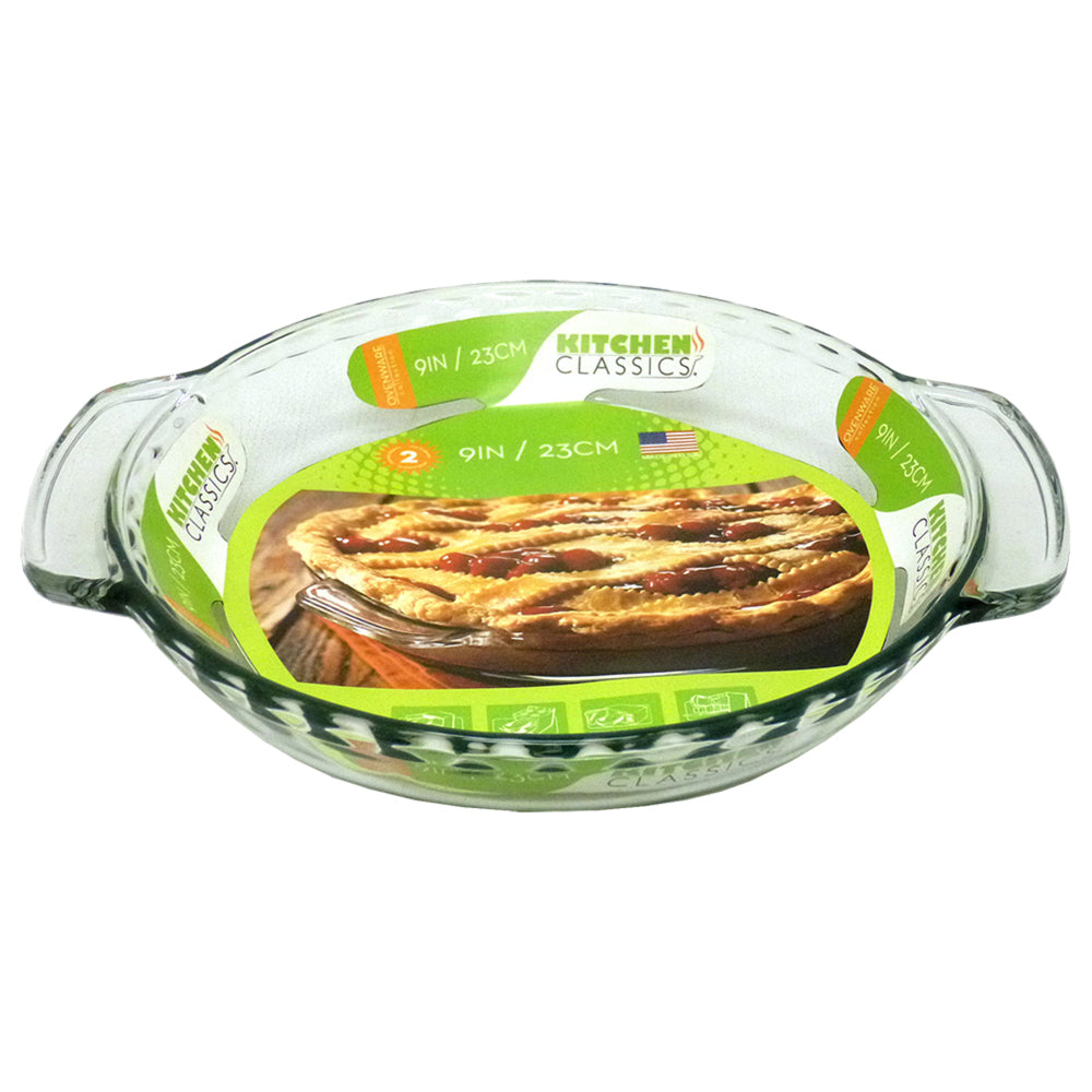 2PK Kitchen Classics Deep Pie Plate Kitchen Bakeware 23cm