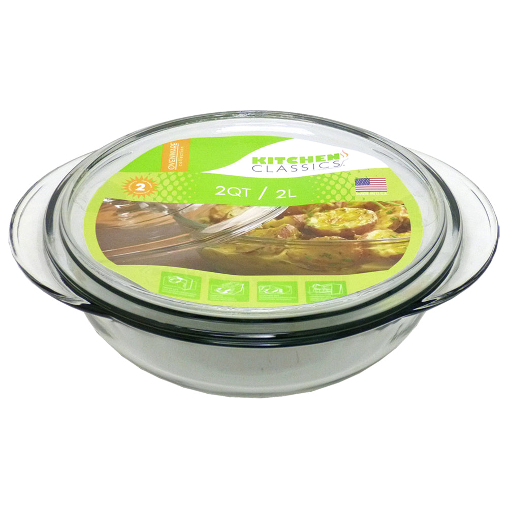 2PK Kitchen Classics Casserole W/ Lid 2L Kitchen Cookware