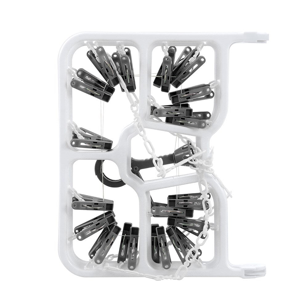 8PK Boxsweden Hangit Foldable 36-Pegs Delicates Hanger 49.5x26cm - Assorted