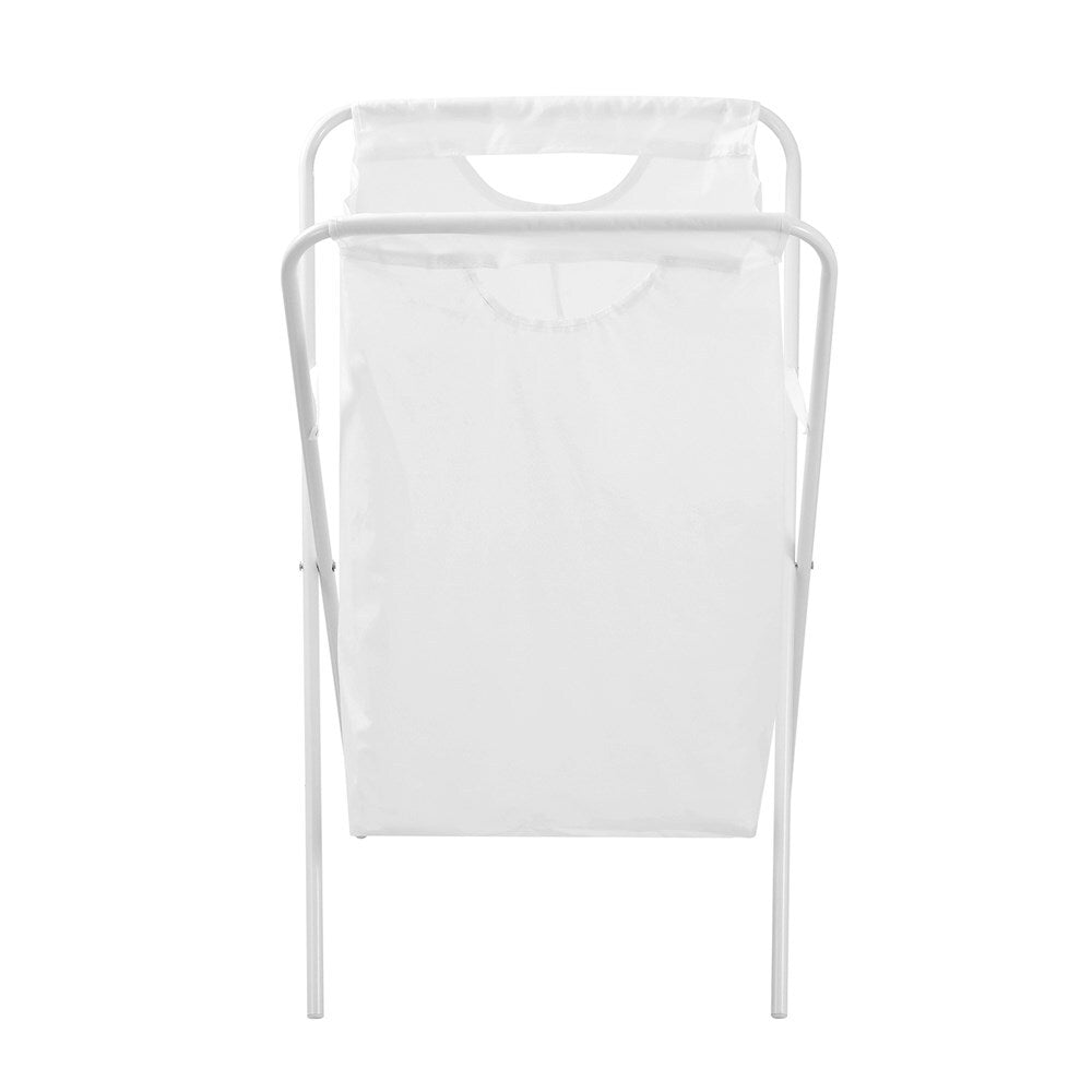6PK Boxsweden Foldaway Laundry Hamper Basket 42x64cm - White