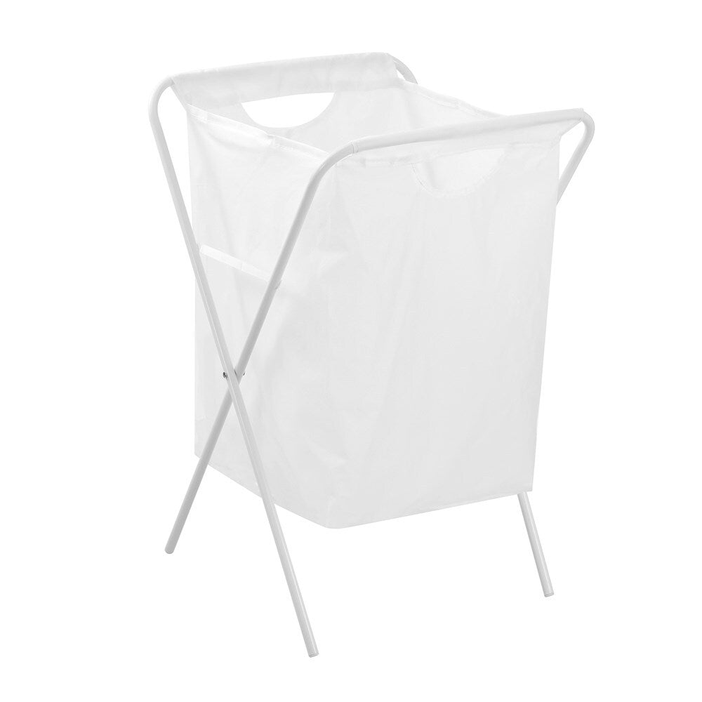 6PK Boxsweden Foldaway Laundry Hamper Basket 42x64cm - White