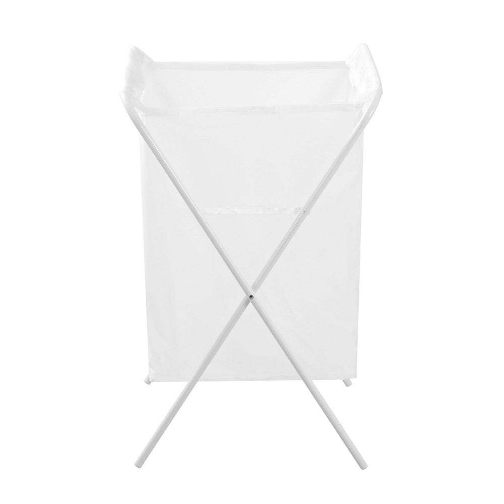 6PK Boxsweden Foldaway Laundry Hamper Basket 42x64cm - White