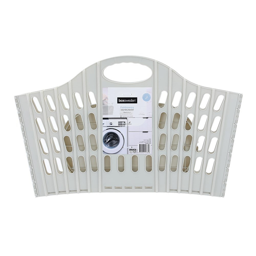 3PK Boxsweden Foldaway Laundry Hamper Basket 52x39cm - Assorted