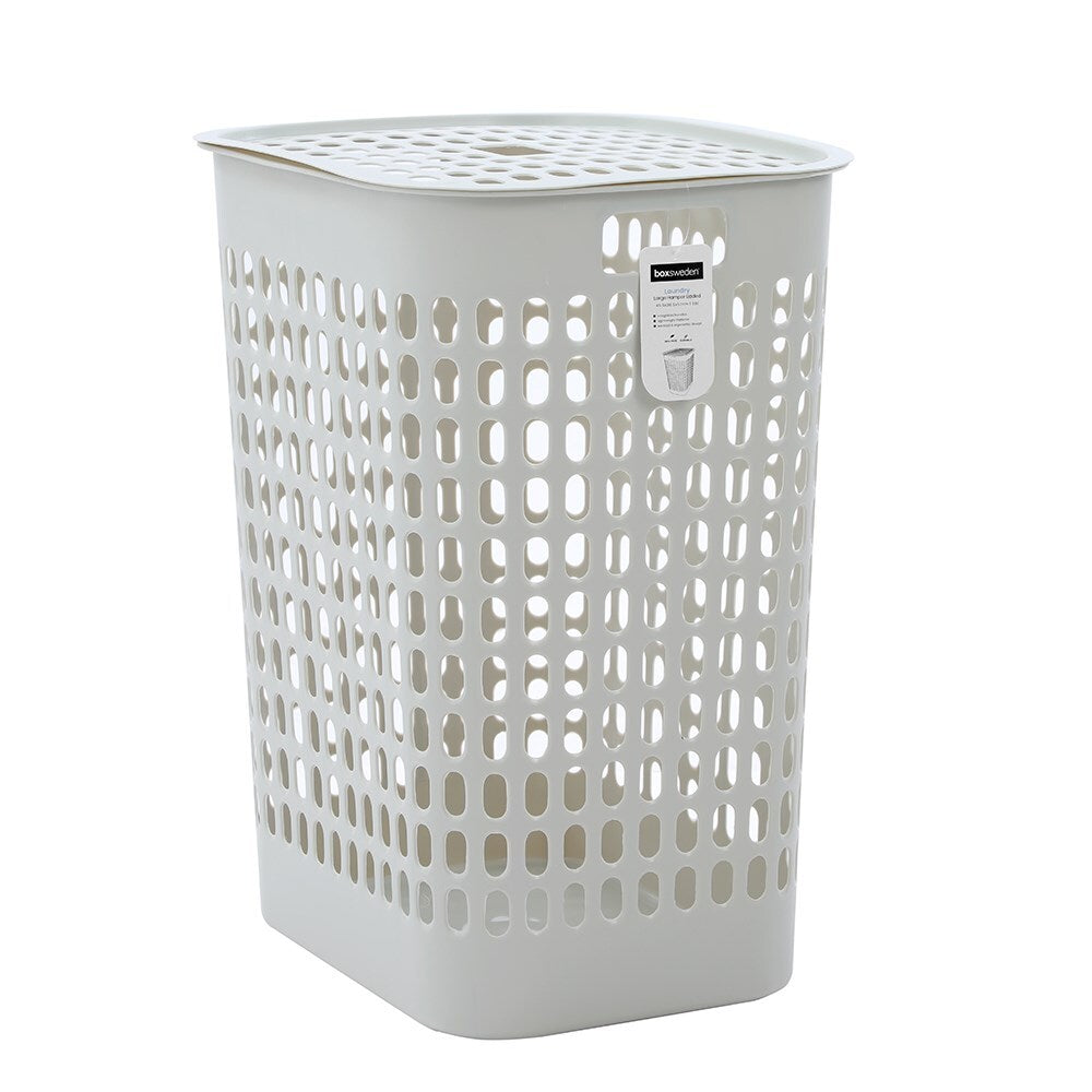 4PK Boxsweden 58L Laundry Lidded Basket Hamper Large - Assorted