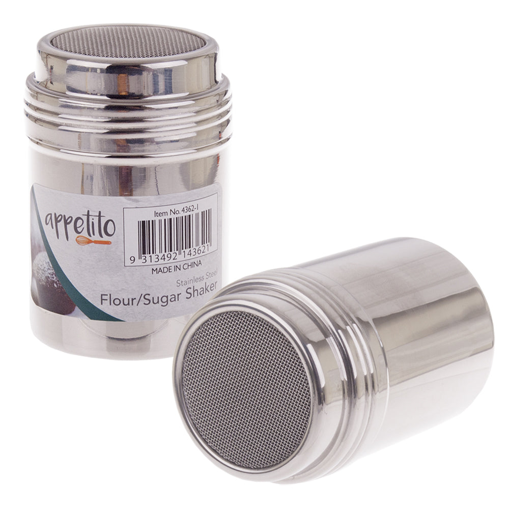 3PK Appetito Stainless Steel Mesh Shaker Home Kitchen Cooking/Baking Small
