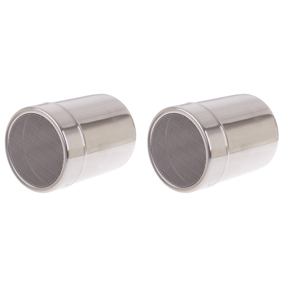 2PK Appetito Stainless Steel Flour/Sugar Shaker Home Kitchen Cooking
