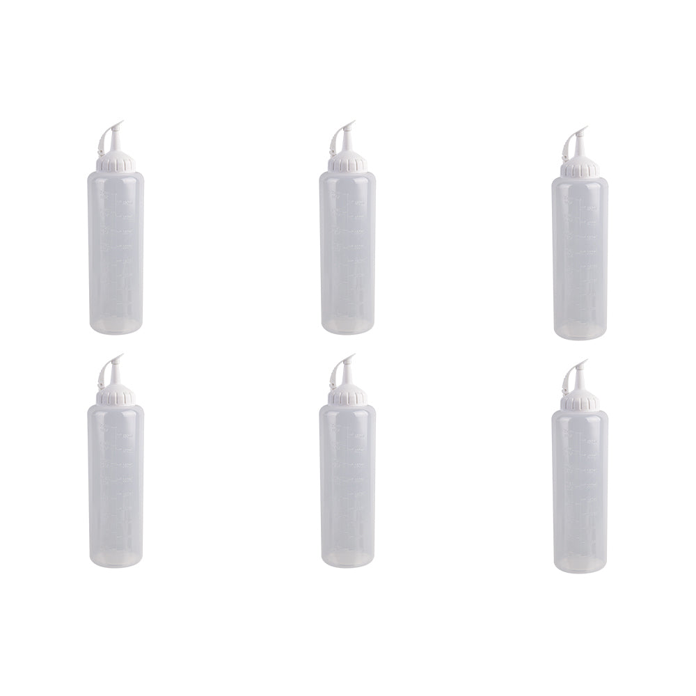 6PK Appetito Plastic Squeeze Bottle 475ml Home Kitchen Cooking