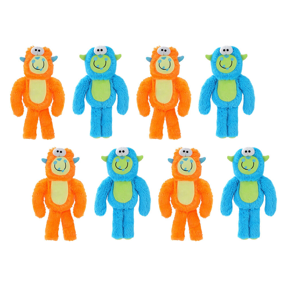8PK Paws & Claws Monster Ziggle Soft Plush Pet/Dog Toy 34cm Assorted