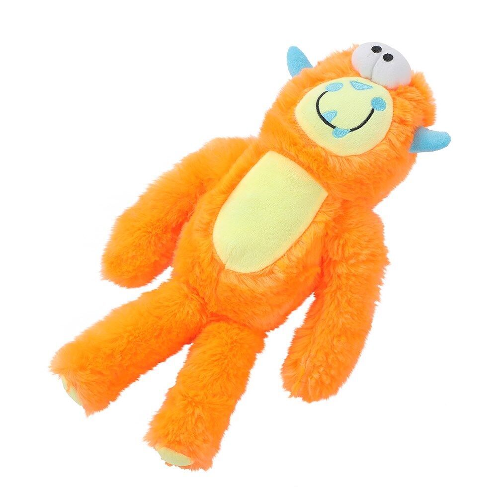 8PK Paws & Claws Monster Ziggle Soft Plush Pet/Dog Toy 34cm Assorted