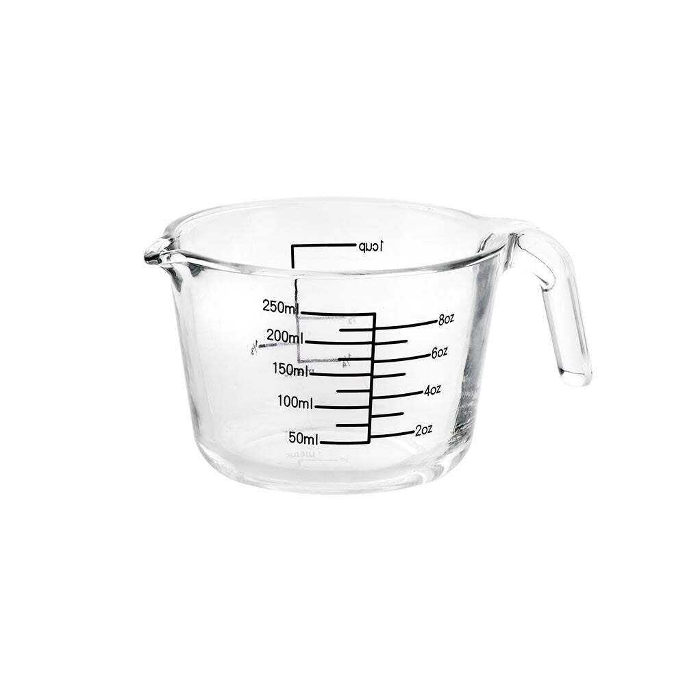 4PK Wiltshire Kitchen Cookware Glass Measuring Jug 250ml/1 Cup