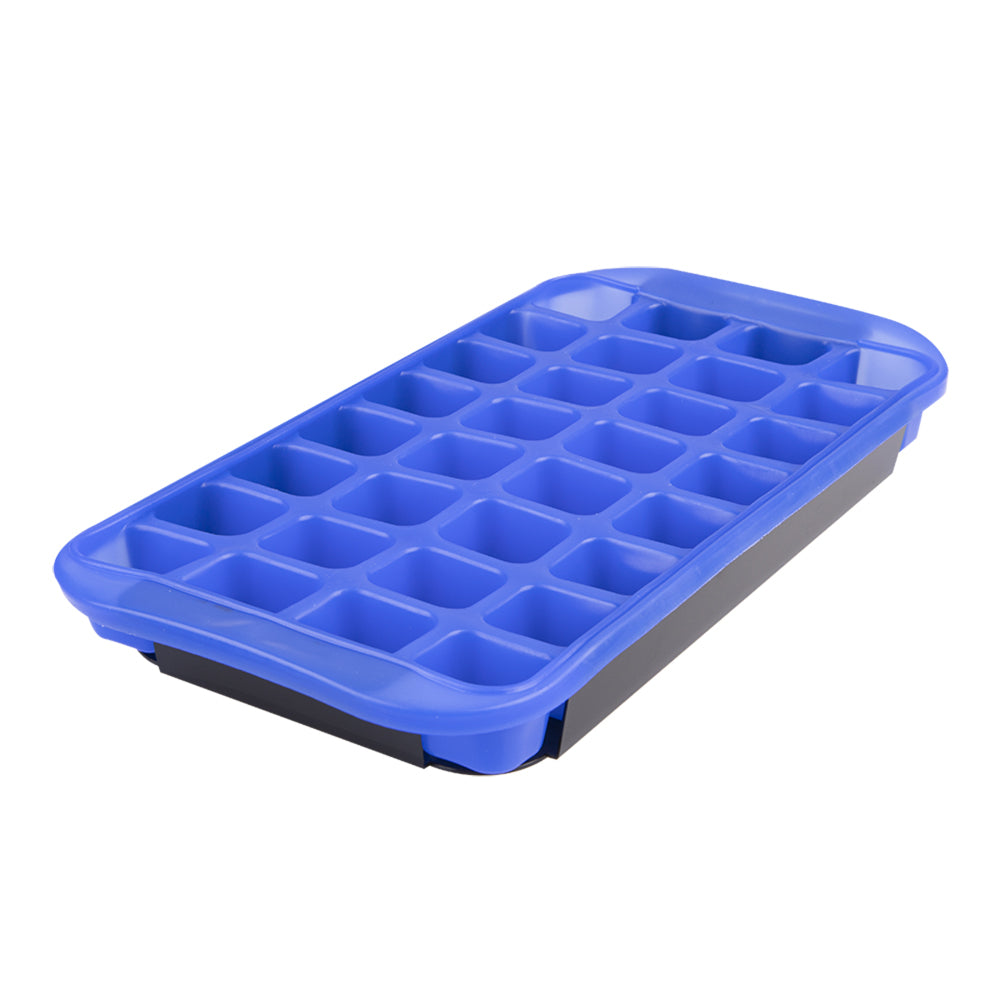 4PK Appetito Flexible Jumbo Ice Cube Tray Home Kitchen Accessory Blue