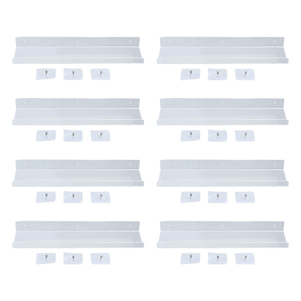 8PK Boxsweden Crystal Bathroom Hanging Organiser/Storage Shelf 40x10cm