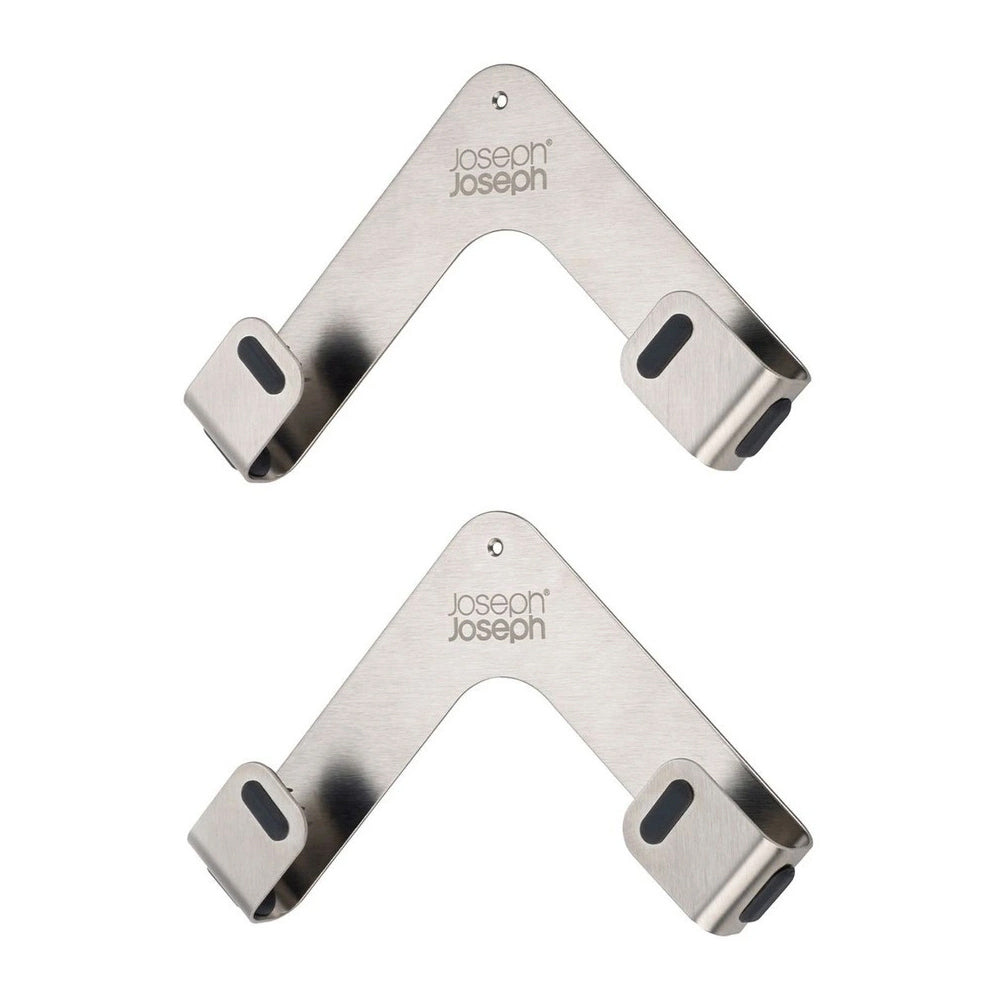 2x 2pc Joseph Joseph Space Stainless Steel Pan Lid Holders Mount
