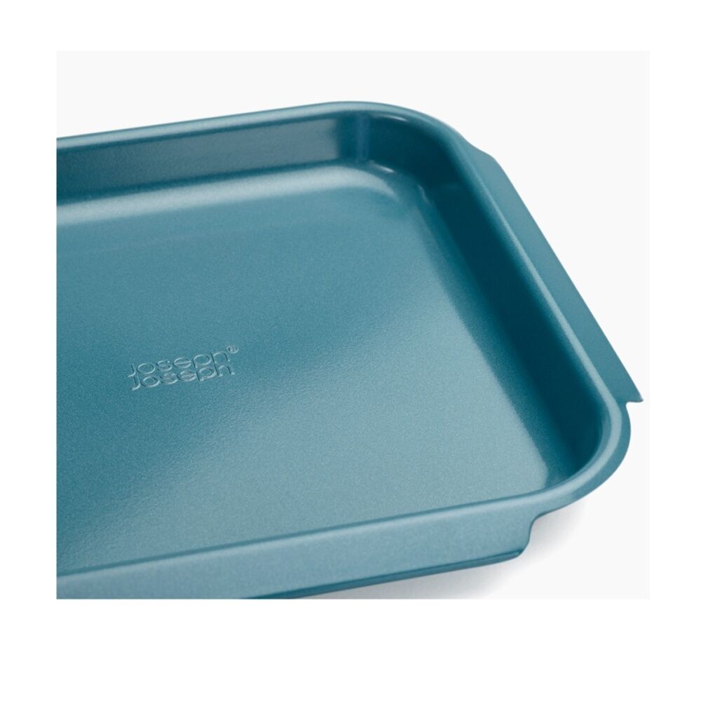 2PK Joseph Joseph Carbon Steel Non-Stick Nest Medium Kitchen Baking Tray Blue