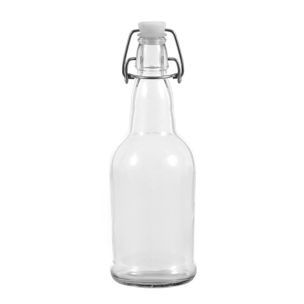 24PK Lemon & Lime Secure Glass Air-Tight Clip Lid Bottle 500ml