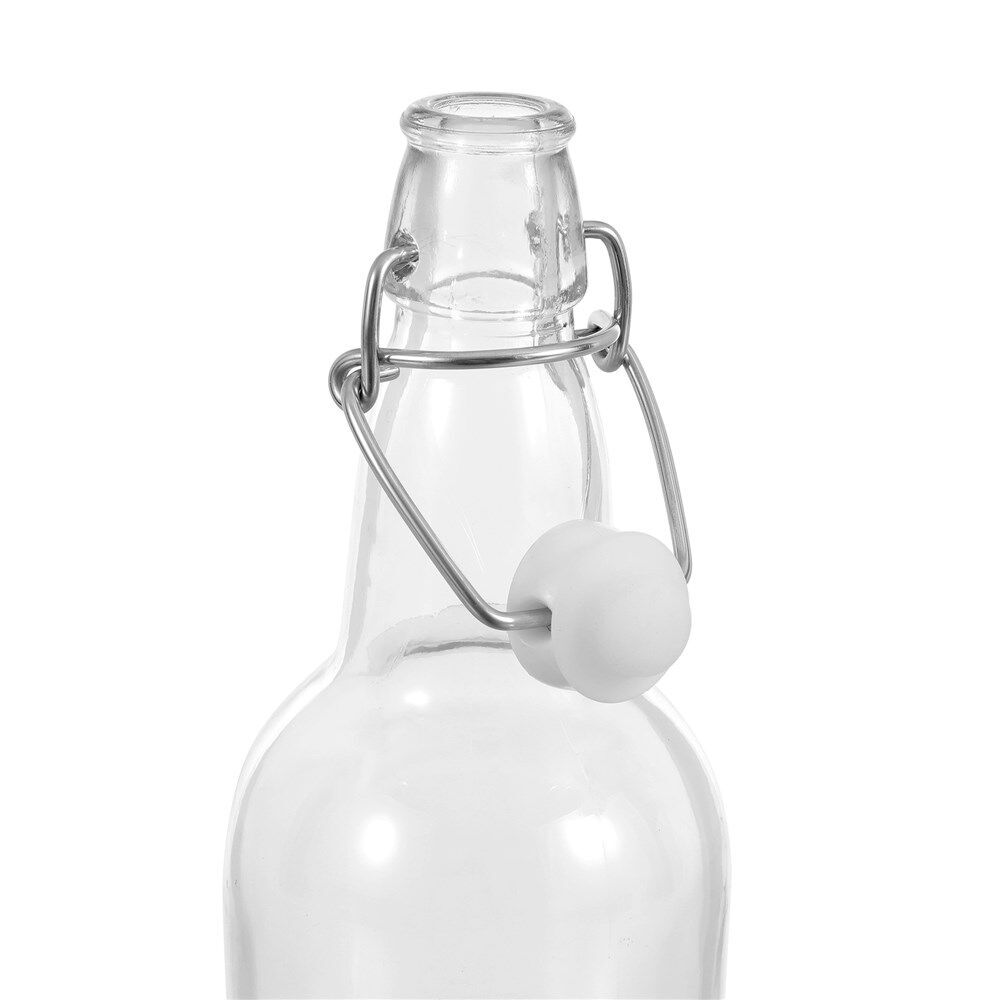 24PK Lemon & Lime Secure Glass Air-Tight Clip Lid Bottle 500ml