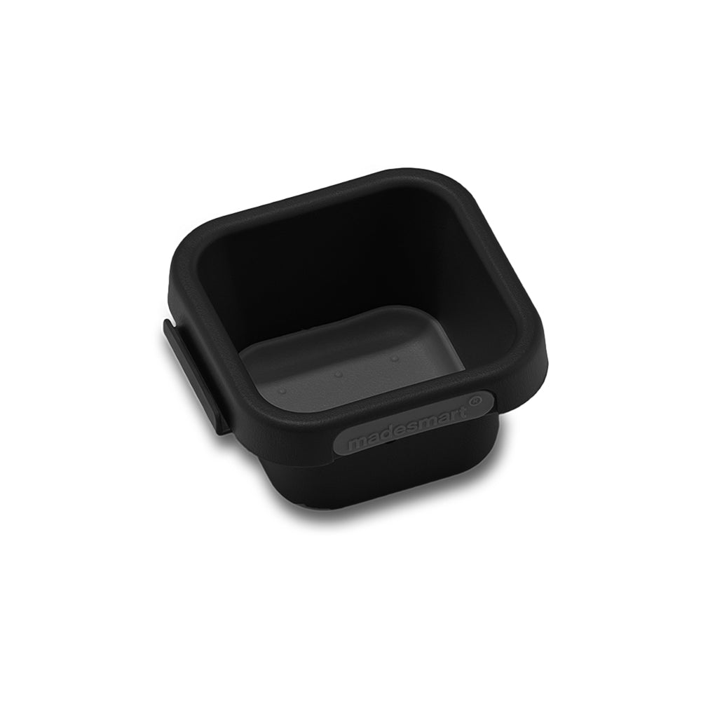 8PK Madesmart Small Square Interlocking Bin Carbon 8x5cm