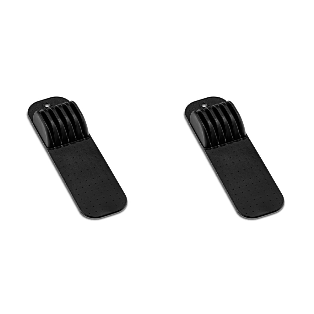 2PK Madesmart Small In-Drawer Knife Mat Carbon 38x11cm