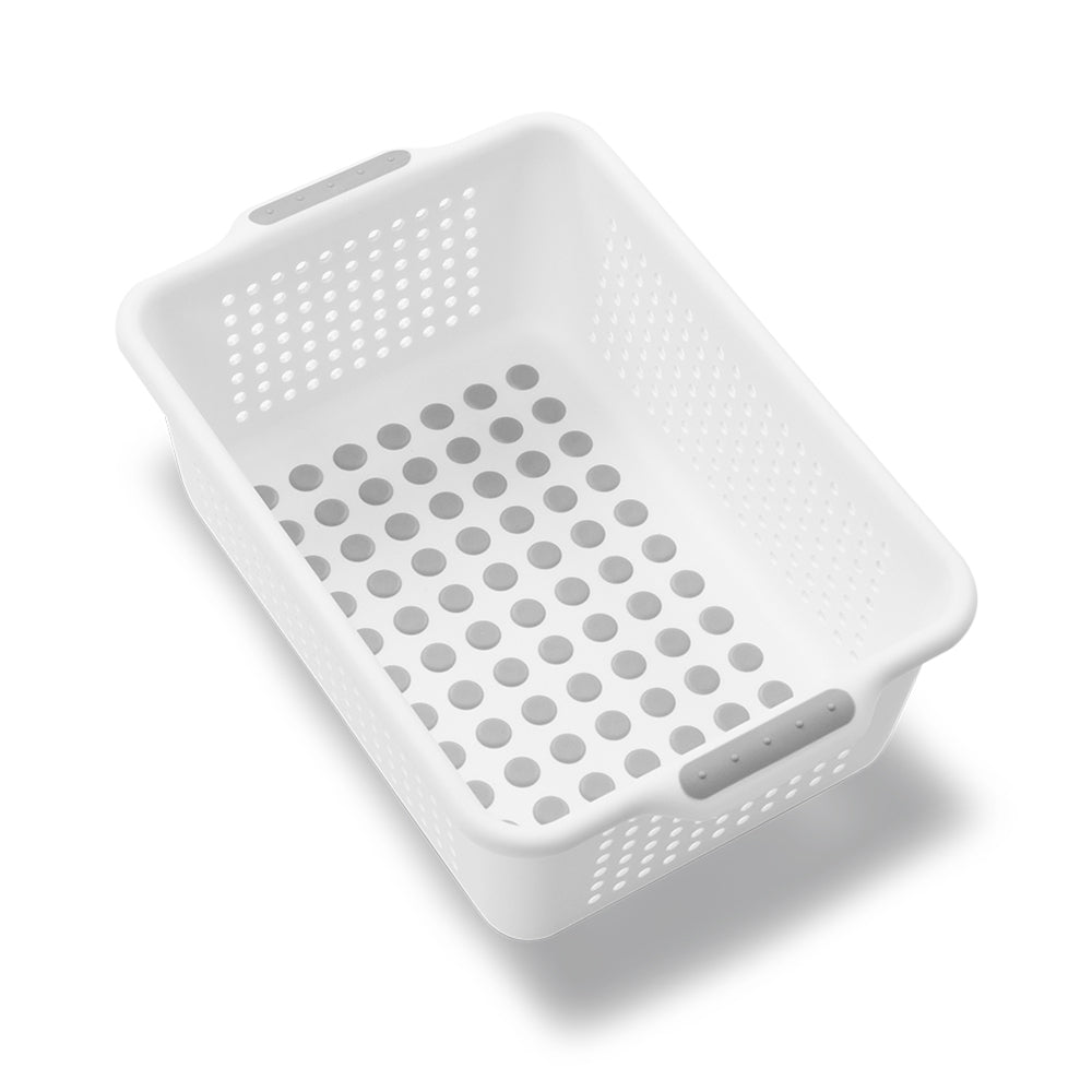 3PK Madesmart Small Basket Kitchen Organiser 31x21cm White