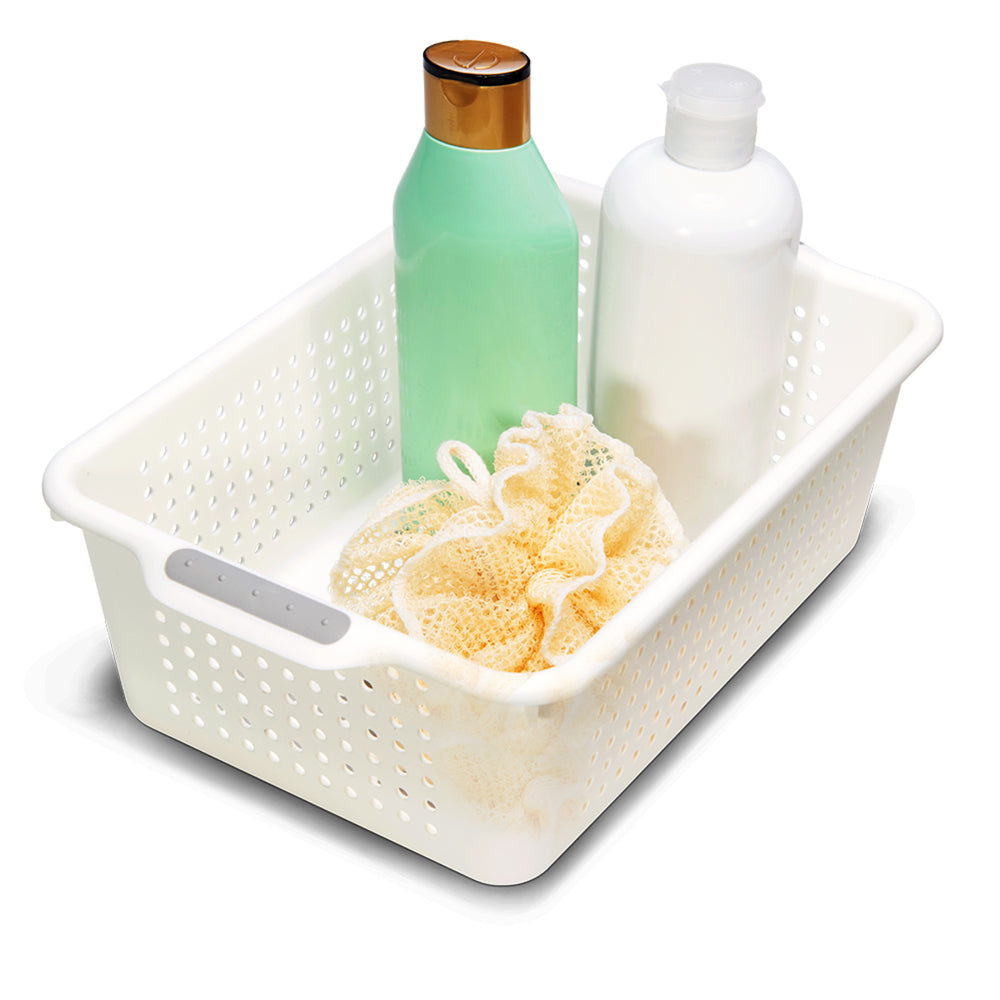 3PK Madesmart Small Basket Kitchen Organiser 31x21cm White
