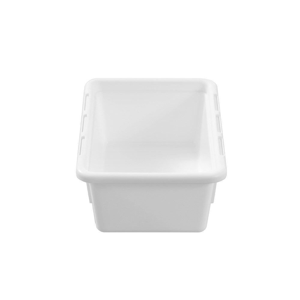 24PK Boxsweden Adjustable Drawer Tote Organiser Sleek Tray 18-29x12x7cm White