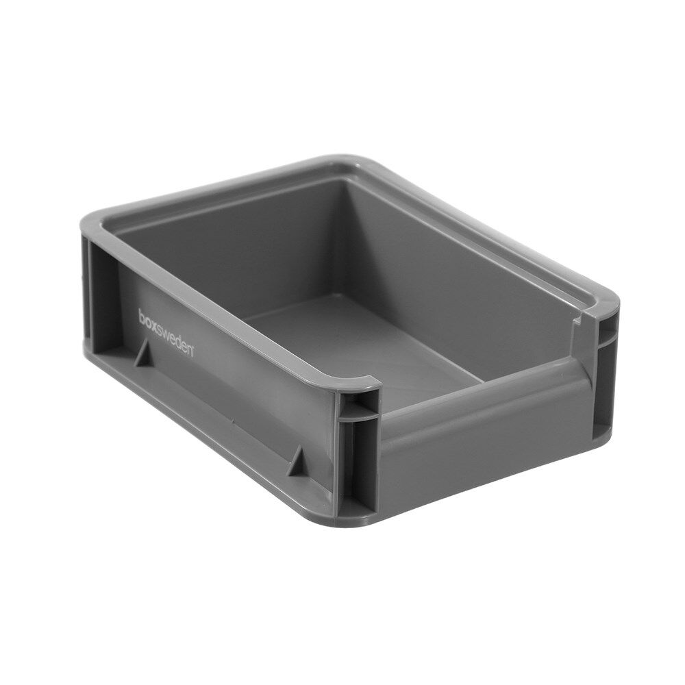 24PK Boxsweden Heavy Duty Stackable Tray Sleek Organiser 20x15x6.5cm Assorted