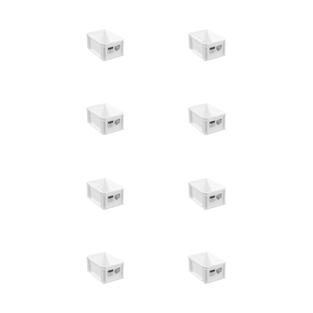 8PK Boxsweden Heavy Duty Stackable Box Organiser 30x20x14.5cm Assorted