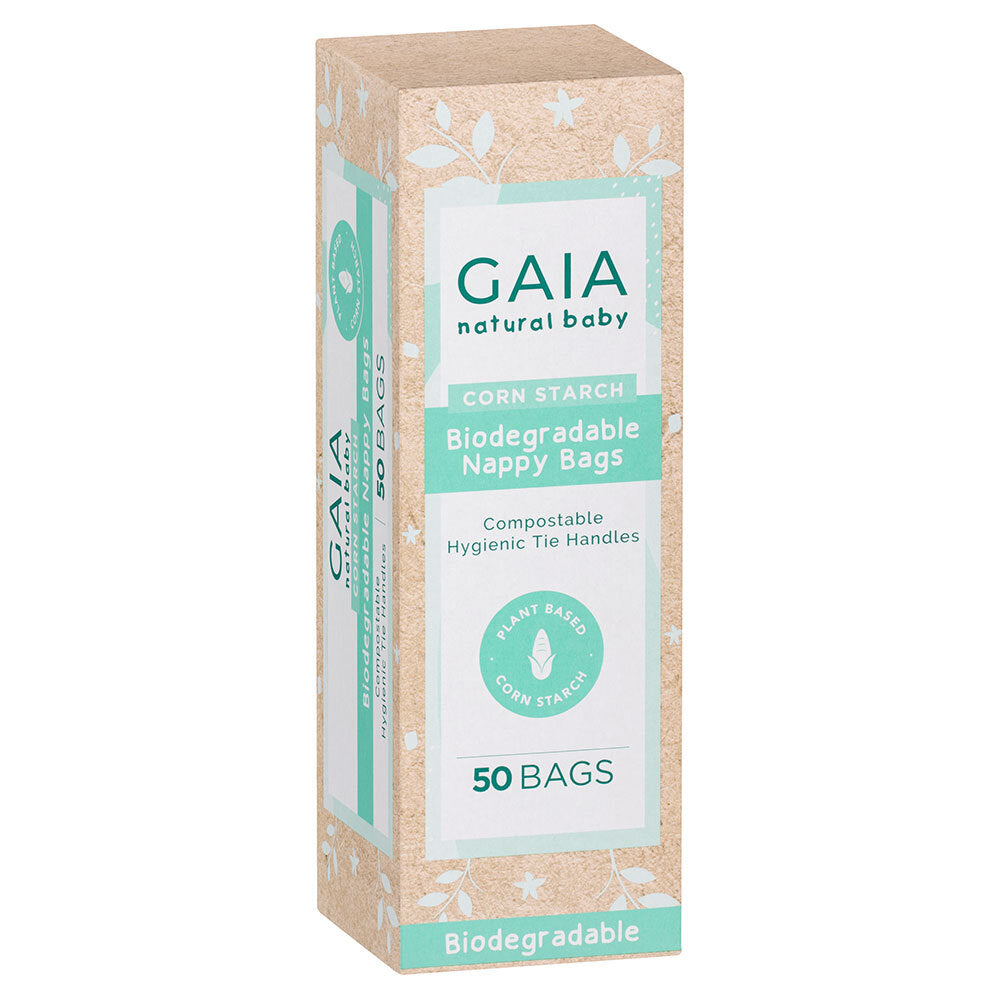 2x 50pc Gaia Biodegradable Nappy Bags