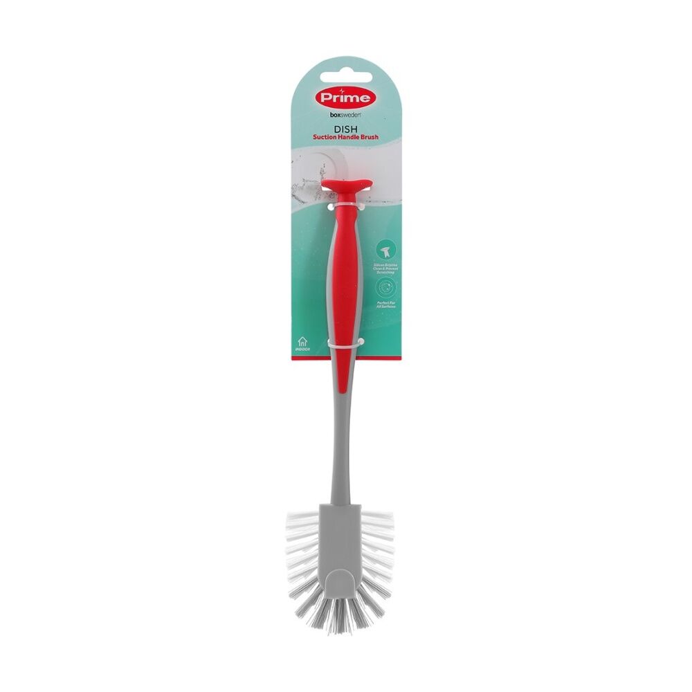 12PK Boxsweden Prime Essentials Suction Handle Dish Brush Cleaning Assorted