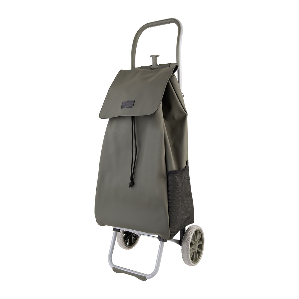 Sachi Cosmo Weatherproof Durable Grocery Wheeled Shopping Trolley 38L Olive