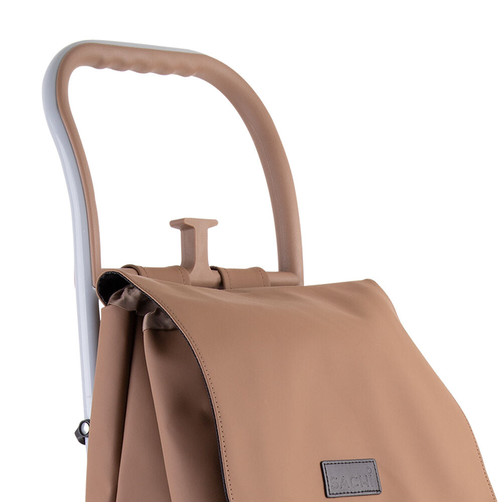 Sachi Cosmo Weatherproof Durable Grocery Wheeled Shopping Trolley 38L Tan