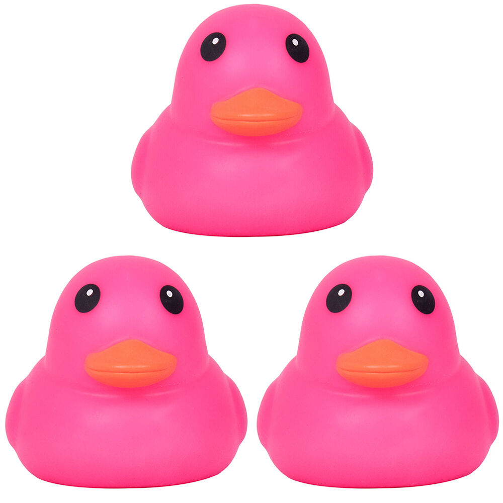3PK Toymendous Jumbo Squishy Childrens Fidget Ducks Stress Toy 5inch Assorted