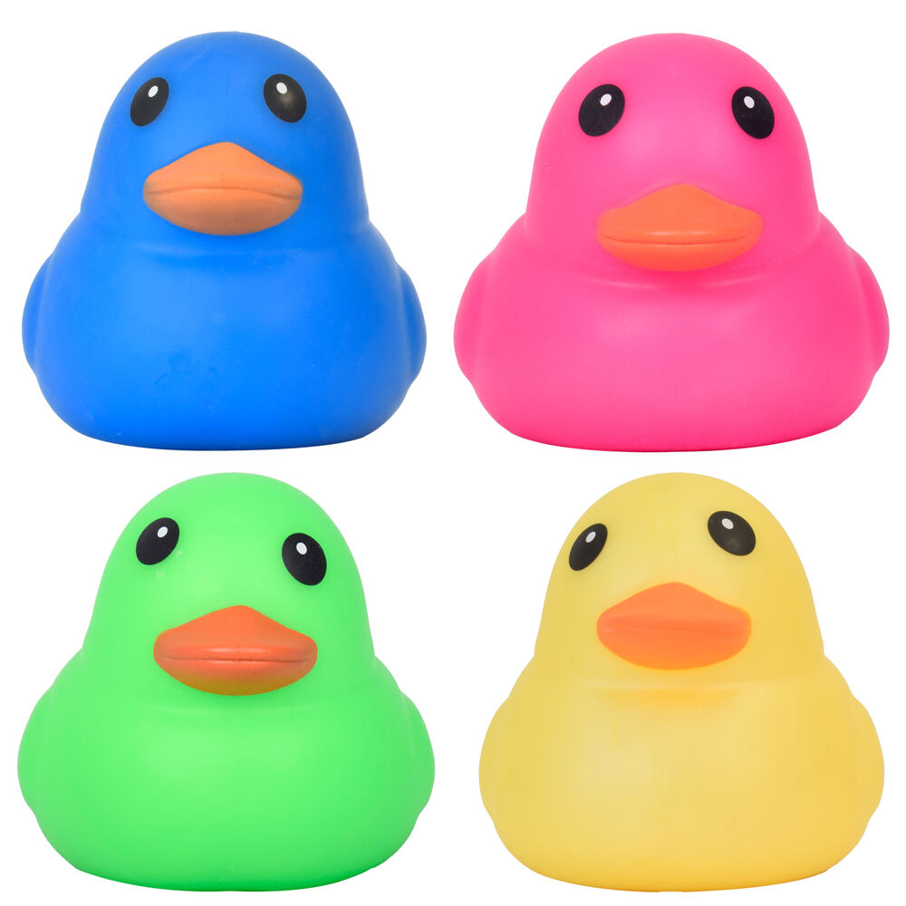 3PK Toymendous Jumbo Squishy Childrens Fidget Ducks Stress Toy 5inch Assorted