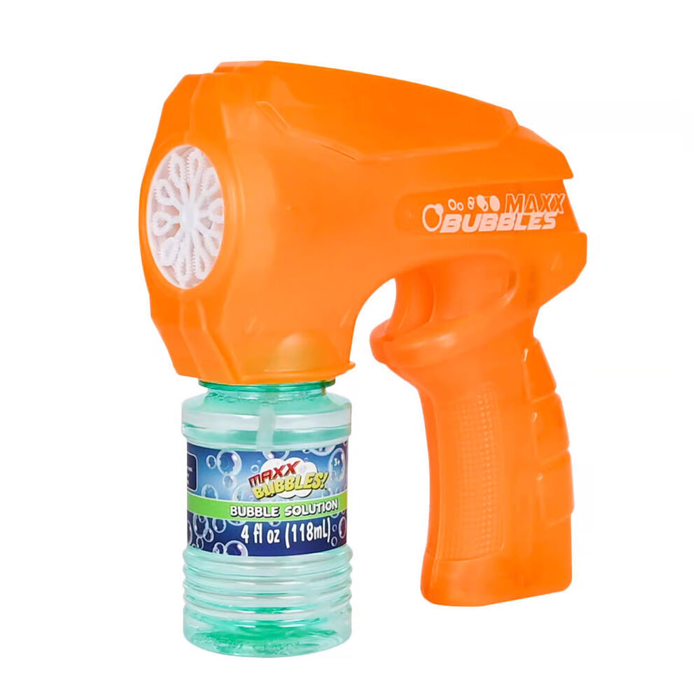 2PK Maxx Bubbles Light Up Bubble Blaster Kids Outdoor Toy Assorted 3y+