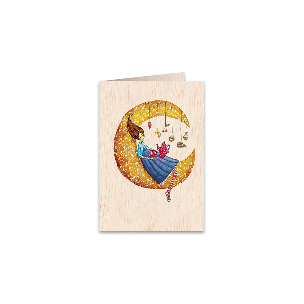 6PK Cozywood Wooden Greeting Card 11x16cm - Never Stop Dreaming