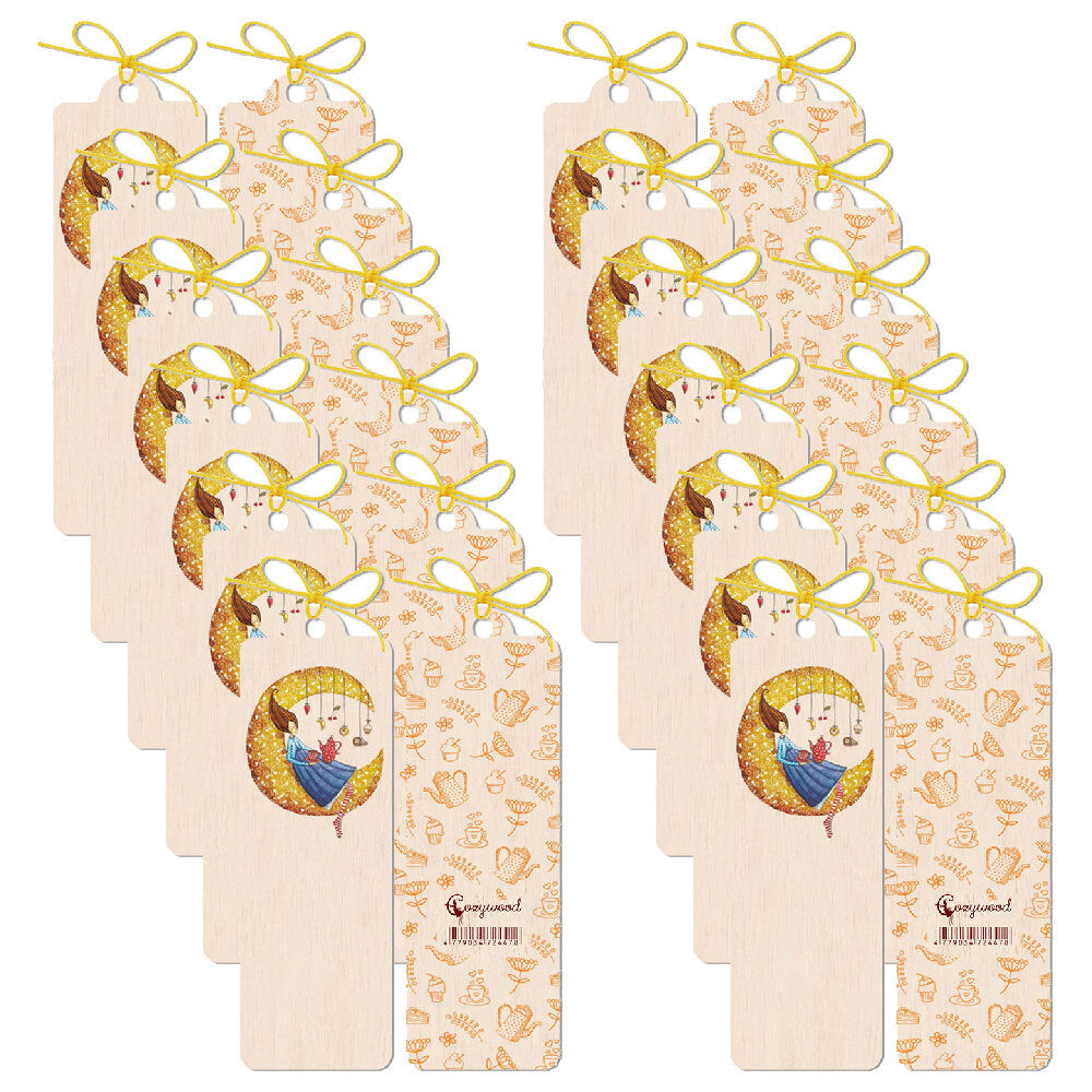 12PK Cozywood Wooden Bookmark 4.5x14cm - Never Stop Dreaming
