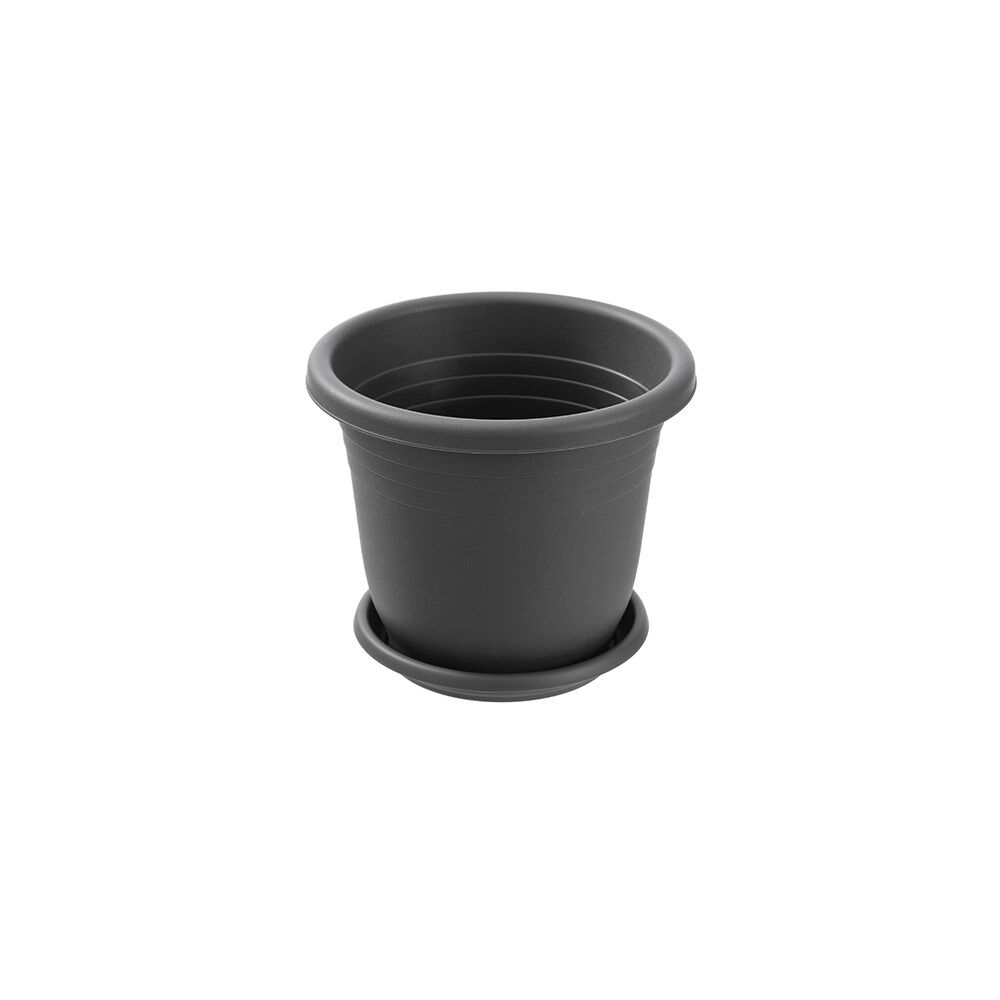 12PK Boxsweden Plastic Planter Pot 24cm w/ Saucer 24.5x24.5x20.5cm Assorted