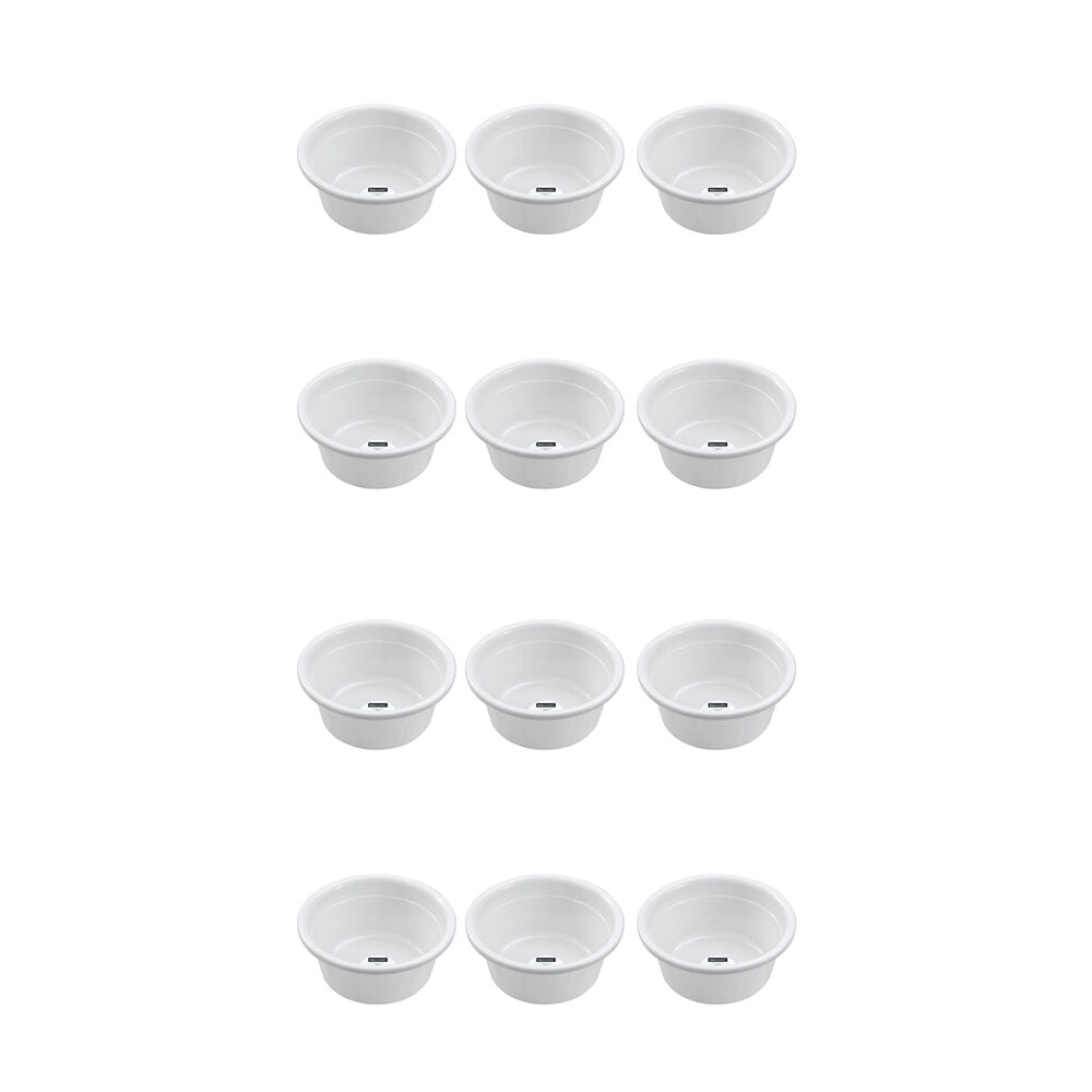 12PK Boxsweden Laundry Multipurpose Basin Versatile Round 14L 39.5cm 2 Assorted