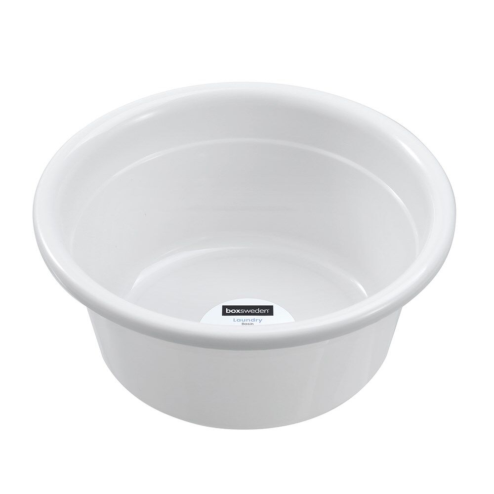 12PK Boxsweden Laundry Multipurpose Basin Versatile Round 14L 39.5cm 2 Assorted